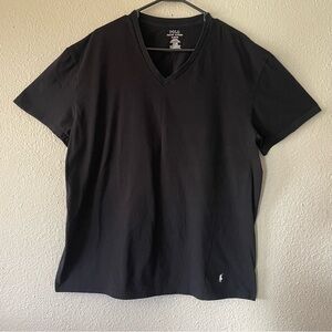 🚨Polo Ralph Lauren Classic Fit Shirt Men’s XL Black Cotton V Neck Lounge Wear